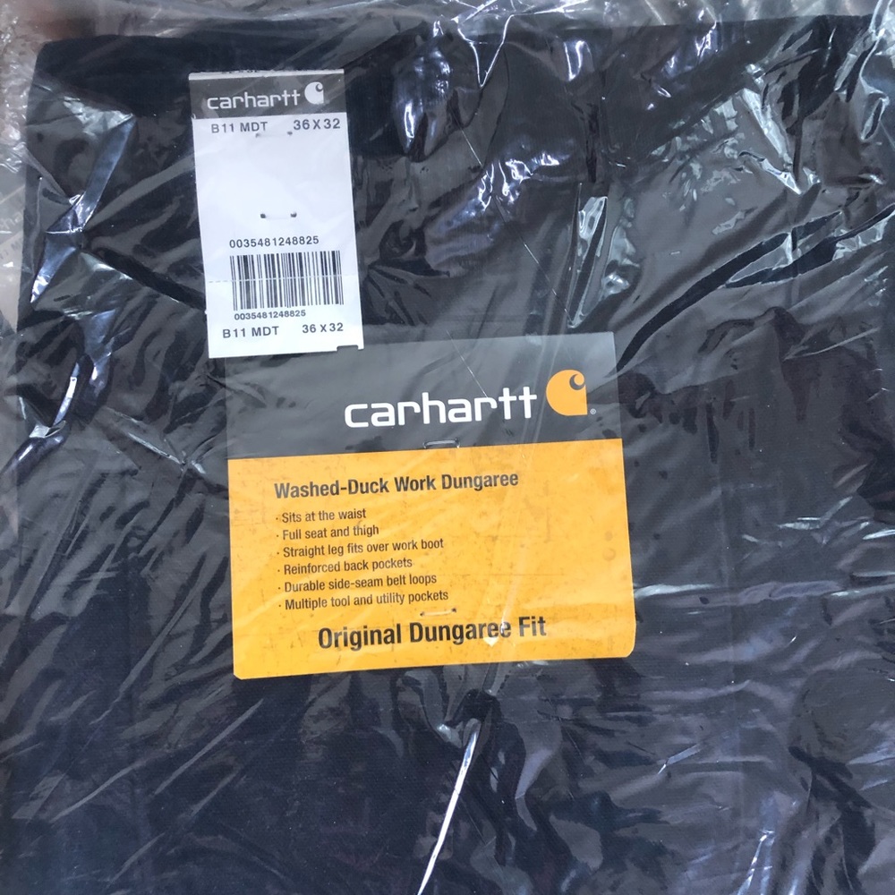 NWT CARHARTT  Duck Canvas Work Pants. 36x32